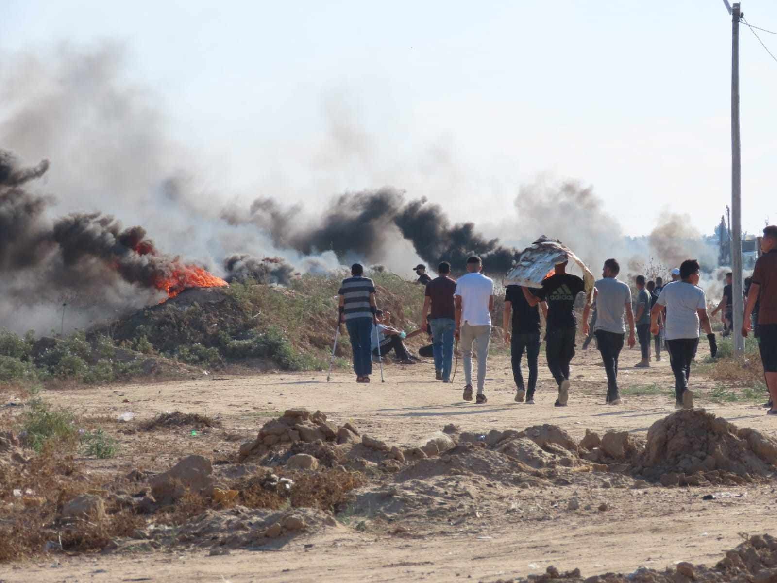 مظاهرات على حدود غزة