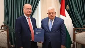 الرئيس محمود عباس ورئيس الوزراء الجديد محمد مصطفى