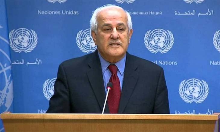 السفير الفلسطيني لدى الأمم المتحدة رياض منصور